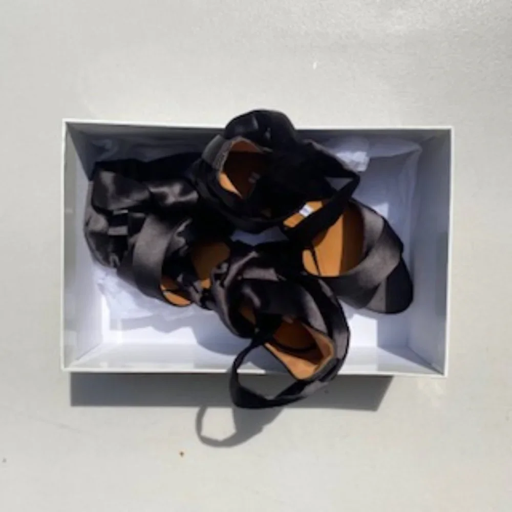 Strappy Satin Sandal - Picture 2 of 8